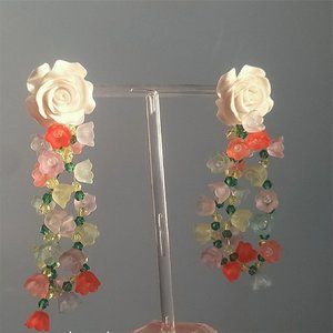 Rose Statement Earrings